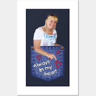 Always in my heart pocket Navy Posters and Art